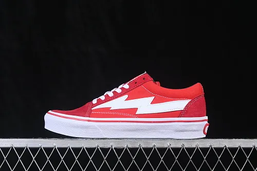All categories Vans Vans series Vans Low Vans low-top Revenge x Storm Old Skool Lightning joint low-top casual sneakers red and white